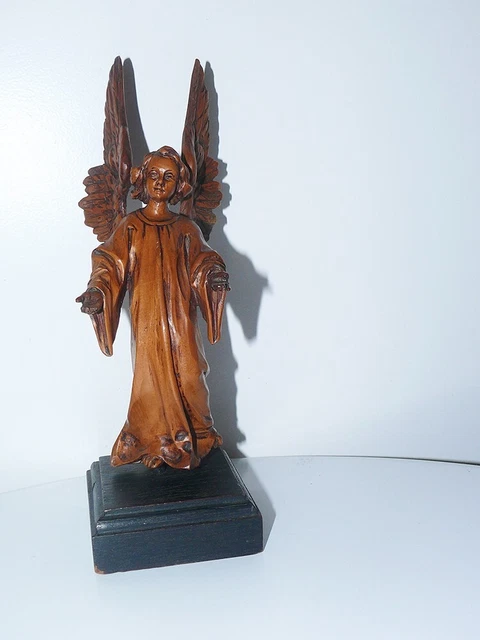 Sculpture Ancienne En Chêne – Personnage Médiéval (fou Ou Serf) – Lampe Vintage
