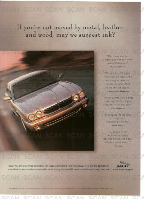1998 Jaguar XJ8 Vintage Magazine Ad