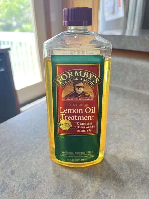 Formby’s Penetrating Lemon Oil Wood Furniture Treatment 8oz ~ 85% FULL