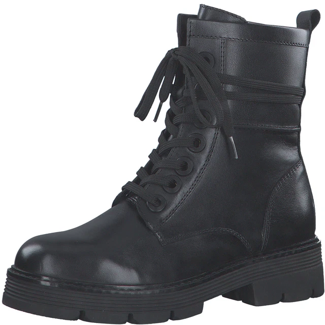 Marco Tozzi Bottes Bottines Chaussures Bottes D'Hiver Noir 25286 Cuir