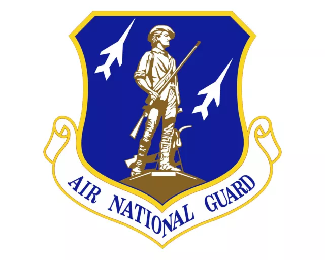 Air National Guard Emblem ANG Seal Vinyl Decal Sticker 5" Round