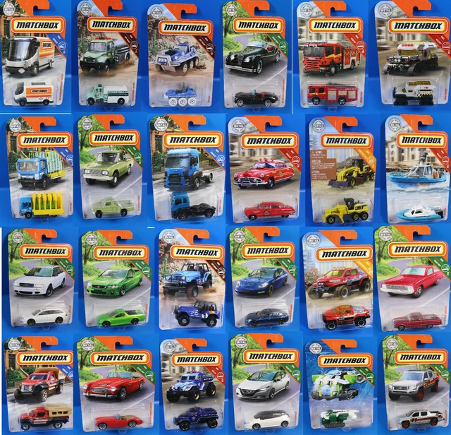 Matchbox 1:64 Scale Die-Cast Toy Cars Or Trucks, Set Of 8, Themed Multipack Of 8 Vehicles