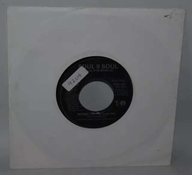 Soul II Soul - Missing You - 1990 Vinyl 7" Single - TEN 345