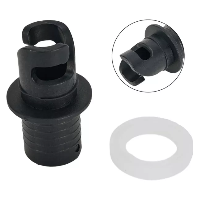 Hose Adapter Air Foot Pump Valve Black Color Connector For Inflatable Boat