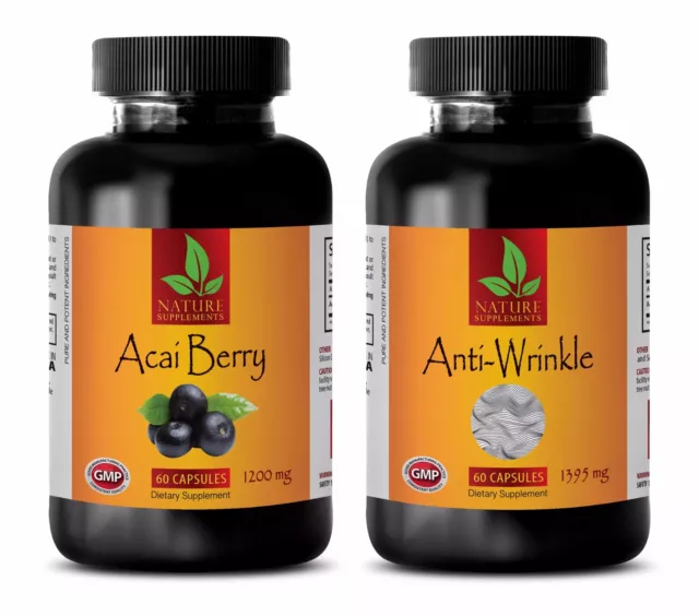Wellness essentials - ACAI BERRY - ANTI WRINKLE COMBO 2B green tea pills