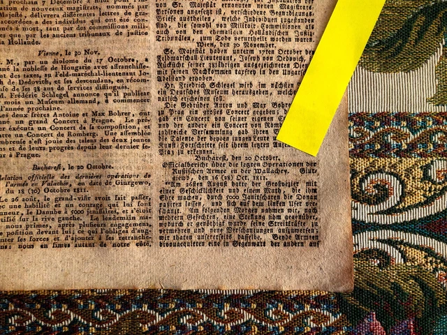 1811 Zeitung  Hamburg 198 Krieg Walachei Türkei Russland Schlacht Kutusow