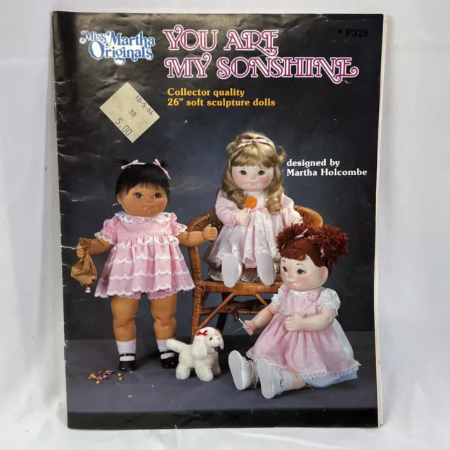 VINTAGE 1981 MISS Martha Originals Soft Sculpture Doll Pattern Collette C 260 6.34 PicClick UK