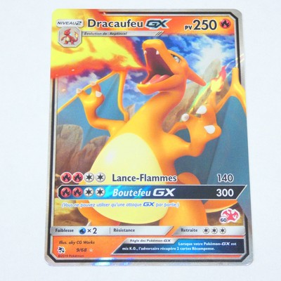 Carte Pokemon "Dracaufeu Gx" 9/68 Destinees Occultes Fr Tbe