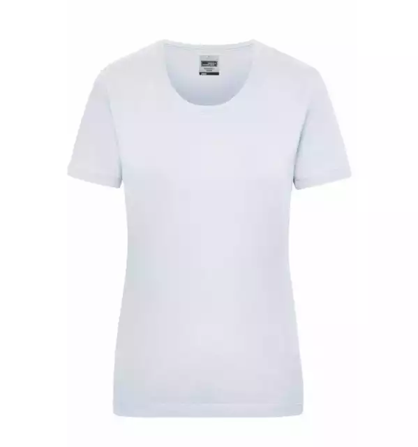 James & Nicholson Workwear T-Shirt Damen JN802 Gr. M white