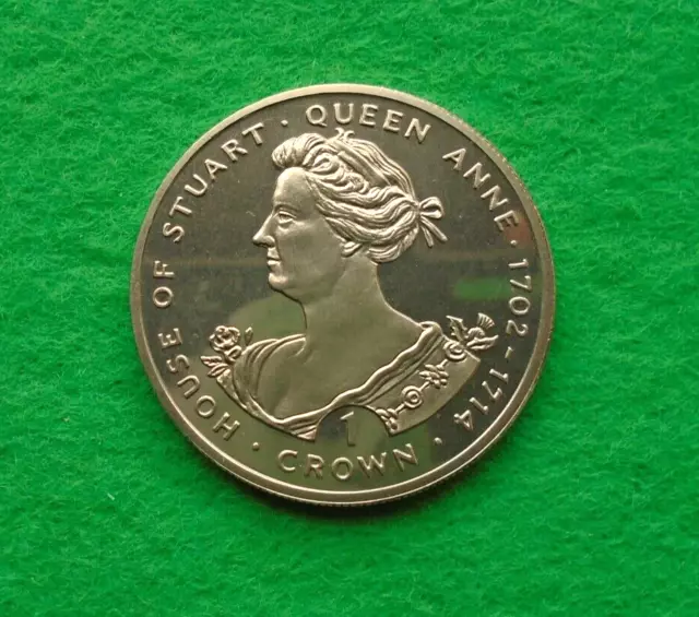 Gibraltar 1993 Queen Anne Proof like Crown Unc