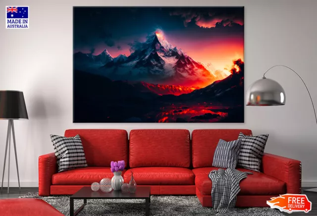 Beautiful Starry Night landscape Wall Canvas Home Decor Australian Made Quality