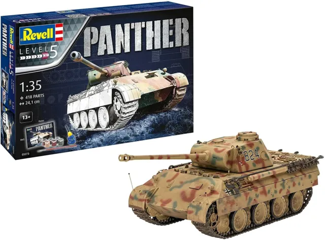 Panther Ausf.d Réservoir Cadeau Set 1:3 5 Plastique Model Kit Revell