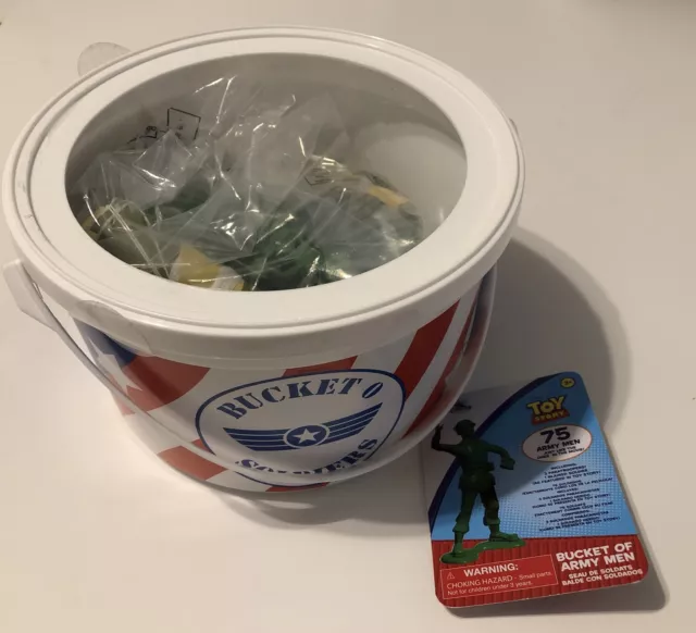 Disney Parks Pixar Toy Story Bucket O Soldiers 72 Complete - New & Sealed No Lid