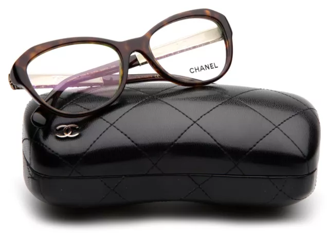 Authentic Chanel 3211 Eyeglasses FRAMES 714 Tortoise Brown 51[]16-135 Bow  G559