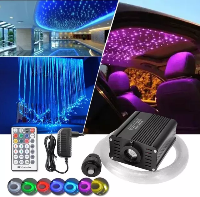 Car Home Fibre Optic Star Ceiling Light Kit, 16W RGBW Engine + 150pcs