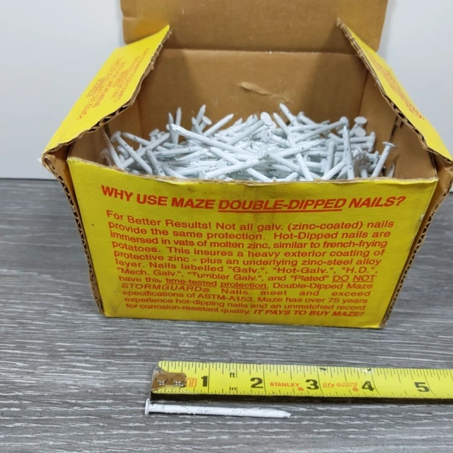 Maze Stormguard No.30 White Painted 2.5" Exterior Nails Siding Garage Door Trim