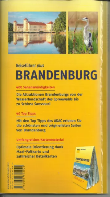 Reiseführer Brandenburg + Maxi-Faltkarte wie neu 2017/18 Havelland Spreewald 2