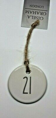 hanging age 18 ceramic plaque 5cm or 2inches in circumference Gisela Graham Gisela Graham 