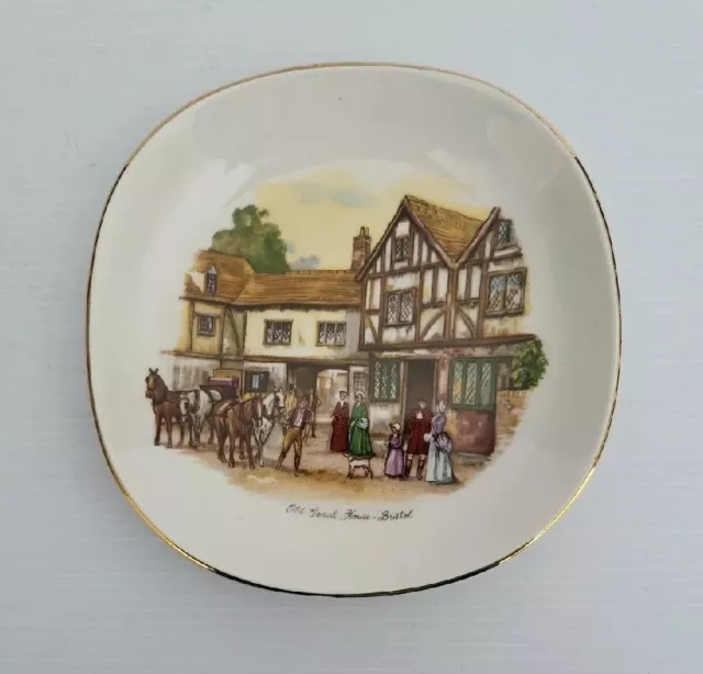 Weatherby Hanley England Royal Falcon Ware Pin Dish OLD COACH HOUSE YORK(B11)