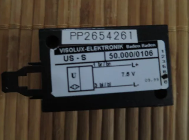 Visolux Elektronik Ultraschall Sensor Typ US-S 50.000/0106  PP2654261 7-1-5 #756