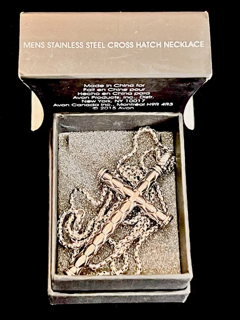 Cupimatch Collana Da Uomo Con Ciondolo A Forma Di Croce