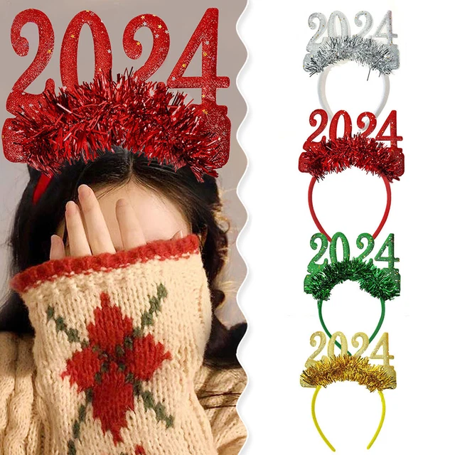 Serre-tête Chapeau "Bonne Année" P'TIT CLOWN - Accessoire Festif Pour Nouvel An, Soirées, Couleur Aléatoire