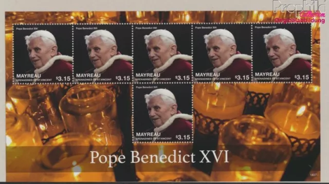 Briefmarken St. Vincent - Mayreau 2014 Mi 272 Kleinbogen postfrisch Religi (9909