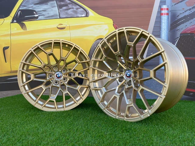 19& + 20& 5x112 M3 M4 Styling 827M CSL GOLD FORGED RIMS For BMW G80 G81 ...