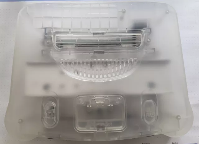 N64 Konsole white weiß weiss clear transparent Nintendo 64