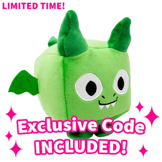 ROBLOX BIG GAMES Pet Simulator X Dragon Plush Redeemable WITH CODE