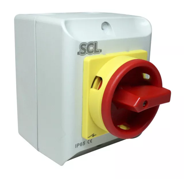 Scl 32A 4 Pole Ip65 Enclosed Rotary Isolator