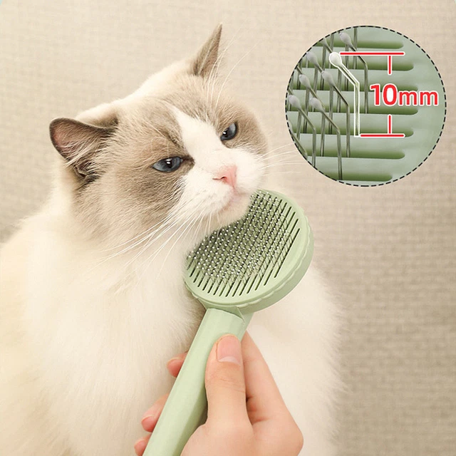Self Cleaning Dog Cat Slicker Brush Grooming Undercoat Comb Shedding Tool Hair