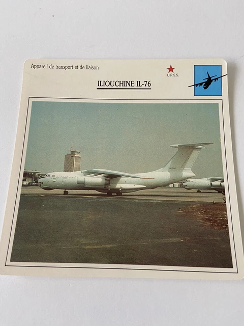 Carte Collection Appareil De Transport Et De Liaison ILIOUCHINE IL-76