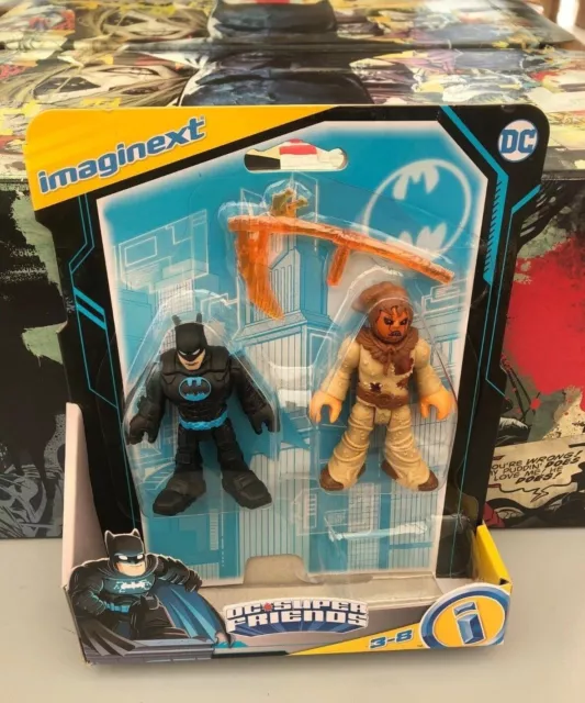 Imaginext DC Super Friends Action Figure Sets HFD42 Batman & Scarecrow New