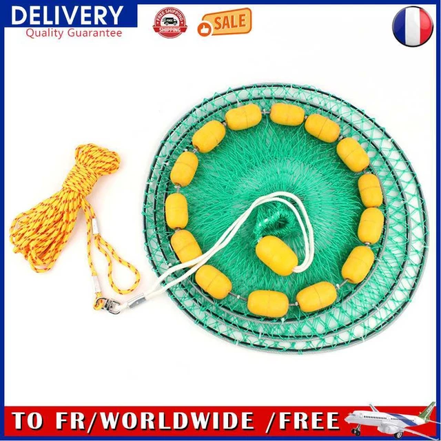 Portable Multi-Floating Ball Fishing Net Steel Wire Mesh Fishing Guard (40)