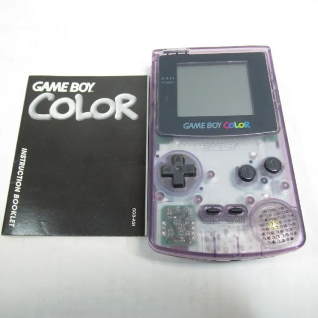 Nintendo GameBoy Color Colour Game Boy Handheld White Pink BACKLIT Console