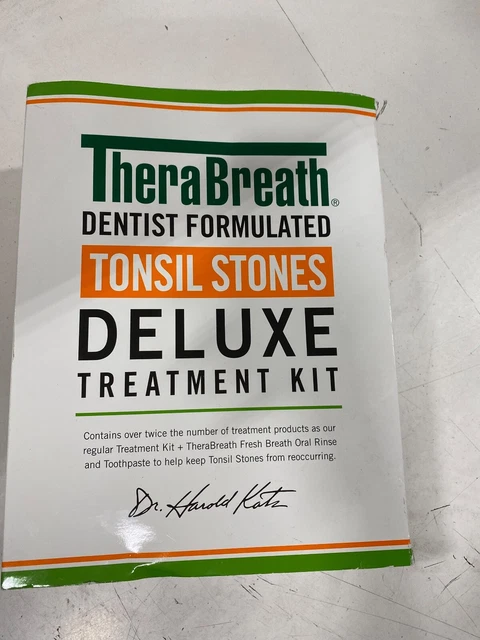 TheraBreath Dentist Formulated Tonsil Stones Deluxe Treatment Kit New B3