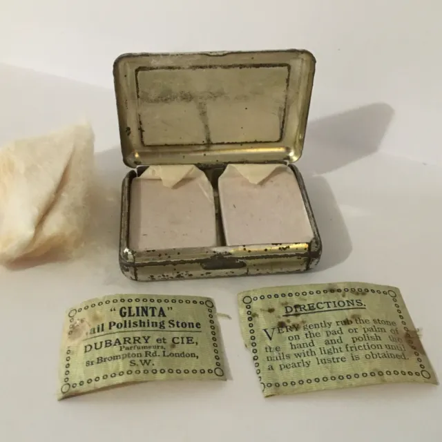 Antique Durberry Glinta Nail Polishing Stones Unwrapped