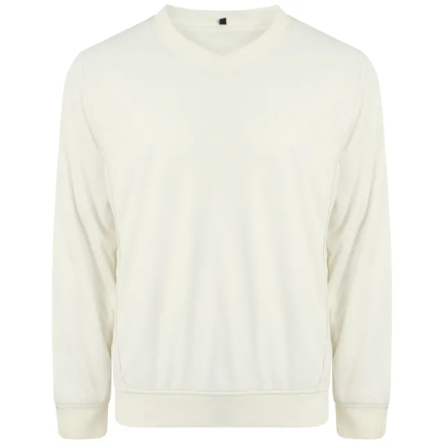 Mens Cricket Jumper V Neck Sweatshirt Long Sleeve Sweater