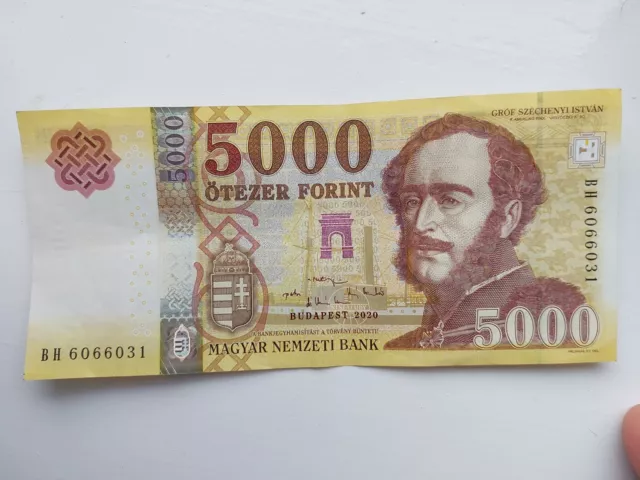 HUNGARY - 2020 5000 Forint UNC Banknote