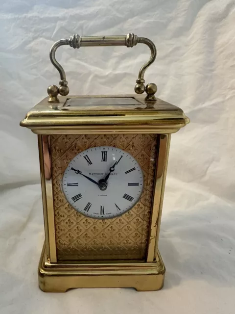 Matthew Norman Swiss 1754 Carriage Clock