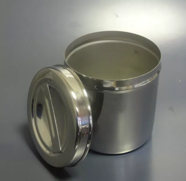 Surgical Medical Stainless Steel Dressing  Cotton Jar 12 x12 cm Stainless CE