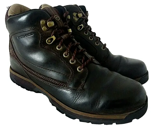 ROCKPORT XCS MENS Waterproof Boots Dk Brown Leather Hydroshield ...