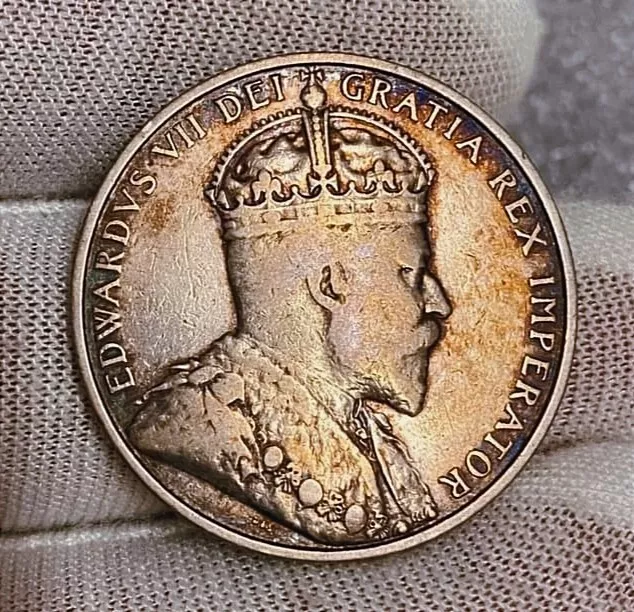 Cyprus Silver 18 Piastres 1907 - King Edward VII