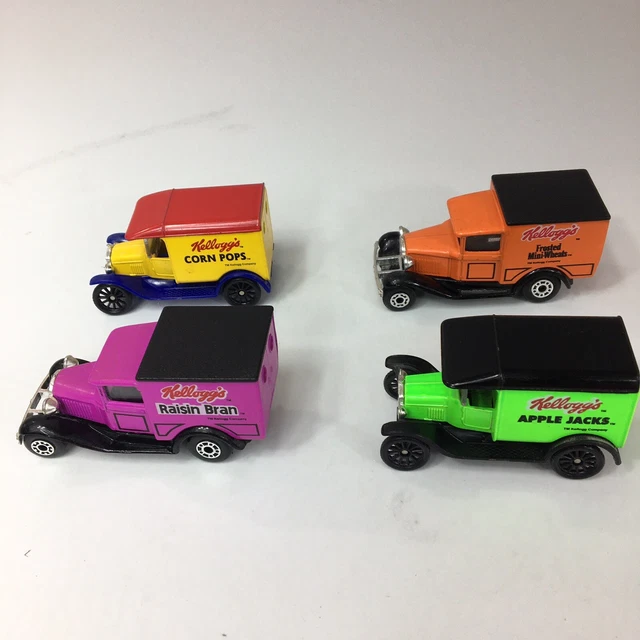 KELLOGG'S CEREAL MATCHBOX TRUCKS Corn Pops/Frosted Mini Wheats/Apple
