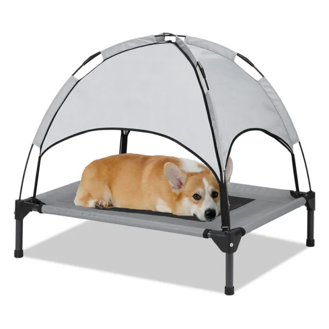 Cama elevada para mascotas exterior cama para perro tumbona para perro sofá para perro con dosel