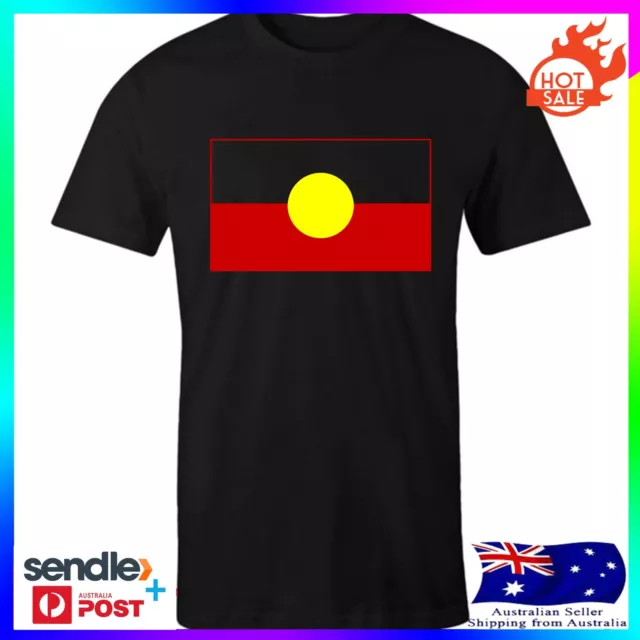 Aboriginal Flag Adults Mens Boys Teens Unisex Cotton  T shirt Tee Top Gift