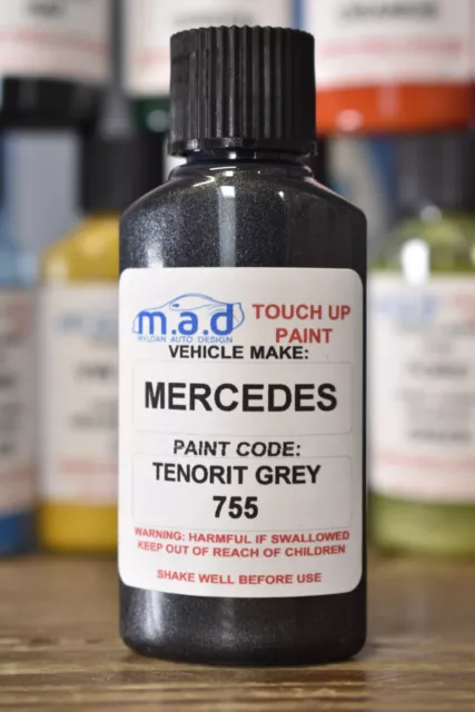 Mercedes Benz Tenorit Grau 755 Touch Up Kit Bürstenreparaturlack