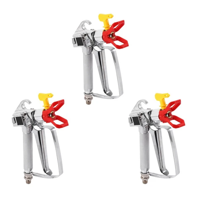 3 x 3600 PSI pistola a spruzzo airless pistola per verniciatura alluminio spraypiO6O2
