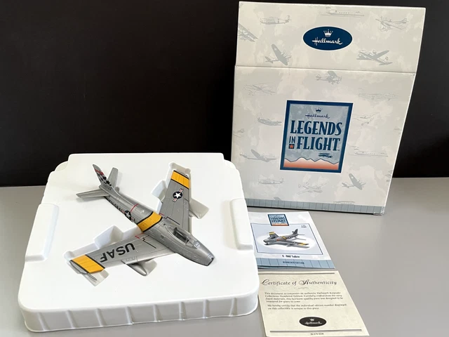 Hallmark F-86F Sabre Airplane Replica 1:72 Scale New In Box With Papers Qha1010